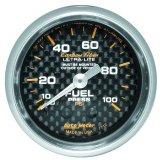 Autometer Carbon Fiber 52mm 100 PSI Mechanical Fuel Pressure Gauge thumbnail 4