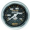 Autometer Carbon Fiber 52mm 100 PSI Mechanical Fuel Pressure Gauge thumbnail 6