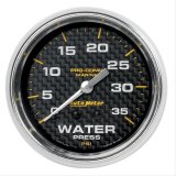 Autometer Marine Carbon Fiber Mechanical 2-5/8in 0-35PSI Water Pressure Gage thumbnail 1