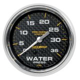 Autometer Marine Carbon Fiber Mechanical 2-5/8in 0-35PSI Water Pressure Gage thumbnail 4