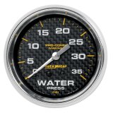 Autometer Marine Carbon Fiber Mechanical 2-5/8in 0-35PSI Water Pressure Gage thumbnail 5