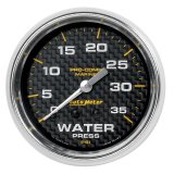 Autometer Marine Carbon Fiber Mechanical 2-5/8in 0-35PSI Water Pressure Gage thumbnail 8