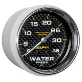 Autometer Marine Carbon Fiber Mechanical 2-5/8in 0-35PSI Water Pressure Gage thumbnail 9