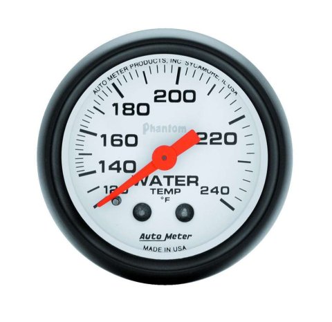 Autometer Phantom 52mm 120-240 Deg F Mechanical Water Temp Gauge thumbnail 8