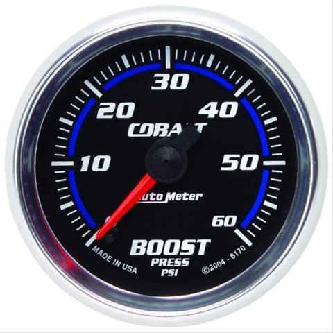 Autometer Cobalt 52mm 0-60 PSi Boost Gauge