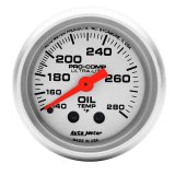 Autometer Ultra-Lite 52mm 140-280 Deg F Mechanical Oil Temp Gauge thumbnail 4