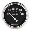 Autometer 2 1/16in 18V Electric Old Tyme Black Voltmeter thumbnail 6