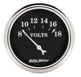 Autometer 2 1/16in 18V Electric Old Tyme Black Voltmeter thumbnail 8