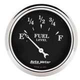 Autometer 2 1/16in 240 Ohm to 33 Ohm Old Tyme Black Electric Fuel Level Gauge thumbnail 2
