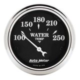 Autometer 2 1/16in 250 Degree F Old Tyme Electric Water Temp Gauge thumbnail 2