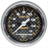 Autometer Carbon Fiber 52mm 1600 Deg F Electronic EGT Gauge Kit thumbnail 1