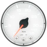 Autometer Spek-Pro 2 1/16in 35PSI Stepper Motor W/Peak & Warn White/Black Boost Gauge thumbnail 2