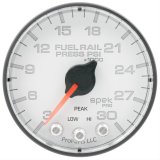 Autometer Spek-Pro 2 1/16in 30KPSI Stepper Motor W/Peak & Warn White/Black Rail Pressure Gauge thumbnail 1