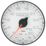 Autometer Spek-Pro 2 1/16in 30KPSI Stepper Motor W/Peak & Warn White/Black Rail Pressure Gauge thumbnail 2
