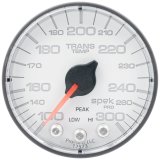 Autometer Spek-Pro 2 1/16in 300 Degree F Stepper Motor W/Peak & Warn White/Black Trans Temp Gauge thumbnail 2