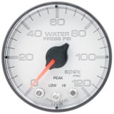 Autometer Spek-Pro 2 1/16in 120PSI Stepper Motor W/Peak & Warn White/Black Water Pressure Gauge thumbnail 5