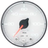 Autometer Spek-Pro 2 1/16in 120PSI Stepper Motor W/Peak & Warn White/Black Water Pressure Gauge thumbnail 6