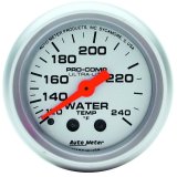 Autometer Ultra-Lite 52mm 120-240 Deg F Mechanical Water Temp Gauge thumbnail 2