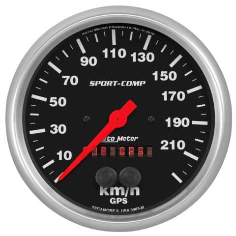 Autometer Sport-Comp GPS Speedometer 5in 225kmh thumbnail 2