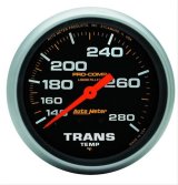 Autometer Liquid Filled Mechanical 66.7mm 140-280 deg F Temperature Gauge Includes 8 ft Tubing thumbnail 1