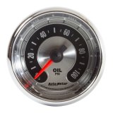 Autometer American Muscle 2 1/16in 100PSI Mechanical Oil Pressure Gauge thumbnail 3