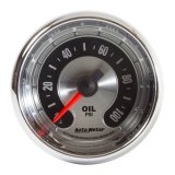 Autometer American Muscle 2 1/16in 100PSI Mechanical Oil Pressure Gauge thumbnail 5