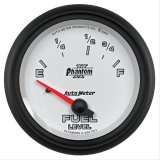 Autometer Phantom II 2-5/8in / 73 Ohms Empty - 10 Ohms Full Electrical Fuel Level Gauge thumbnail 1