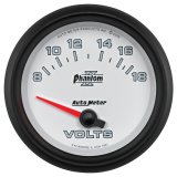 Autometer Phantom II 2-5/8in 18V Electric Voltmeter Gauge thumbnail 9