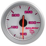 Autometer Airdrive 2-1/6in Oil Temp Gauge 100-300 Degrees F - Silver thumbnail 6
