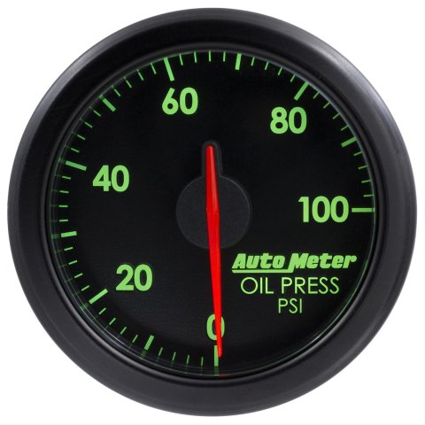 Autometer Airdrive 2-1/6in Oil Pressure Gauge 0-100 PSI - Black