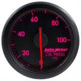 Autometer Airdrive 2-1/6in Oil Pressure Gauge 0-100 PSI - Black thumbnail 4