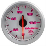 Autometer Airdrive 2-1/6in Oil Pressure Gauge 0-100 PSI - Silver thumbnail 5