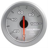 Autometer Airdrive 2-1/6in Oil Pressure Gauge 0-100 PSI - Silver thumbnail 6