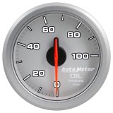 Autometer Airdrive 2-1/6in Oil Pressure Gauge 0-100 PSI - Silver thumbnail 9