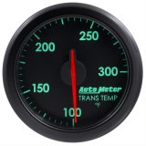Autometer Airdrive 2-1/6in Trans Temperature Gauge 100-300 Degrees F - Black thumbnail 2
