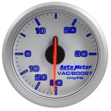 Autometer Airdrive 2-1/6in Boost/Vac Gauge 30in HG/30 PSI - Silver thumbnail 5