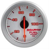 Autometer Airdrive 2-1/6in Fuel Pressure Gauge 0-100 PSI - Silver thumbnail 6