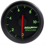 Autometer Airdrive 2-1/6in Tachometer Gauge 0-10K RMP - Black thumbnail 1