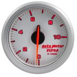 Autometer Airdrive 2-1/6in Tachometer Gauge 0-10K RMP - Silver thumbnail 1