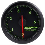 Autometer Airdrive 2-1/6in Tachometer Gauge 0-5K RPM - Black thumbnail 1