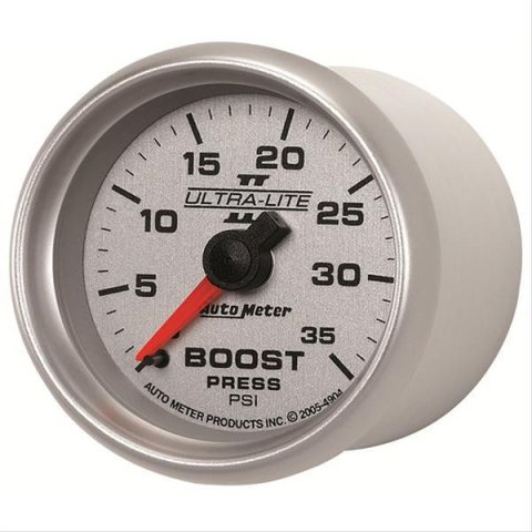 Autometer UL II Boost Gauge 2-1/16in Mechanical Pressure Ultra-Lite Gauge 35PSI thumbnail 2