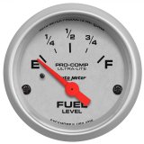 Autometer Ultra-Lite 52mm 240 OHMS Empty/33 OHMS Full Short Sweep Electronic Fuel Level Gauge thumbnail 1