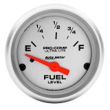 Autometer Ultra-Lite 52mm 240 OHMS Empty/33 OHMS Full Short Sweep Electronic Fuel Level Gauge thumbnail 4
