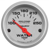 Autometer Ultra-Lite 52mm 100-250 Deg F Short Sweep Electric Water Temp Gauge thumbnail 1