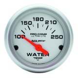 Autometer Ultra-Lite 52mm 100-250 Deg F Short Sweep Electric Water Temp Gauge thumbnail 7