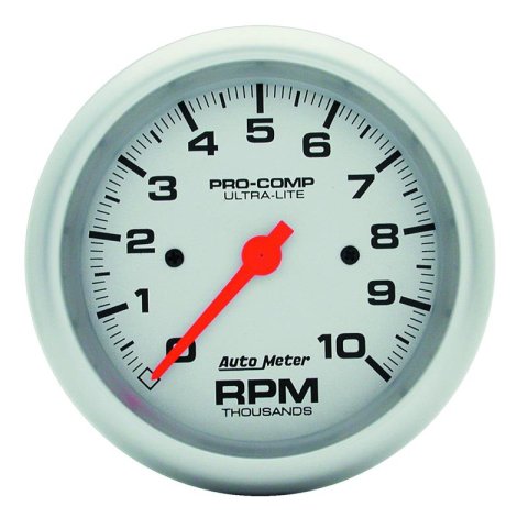 Autometer Ultra-Lite 87.5mm 10K RPM In Dash Tach thumbnail 2