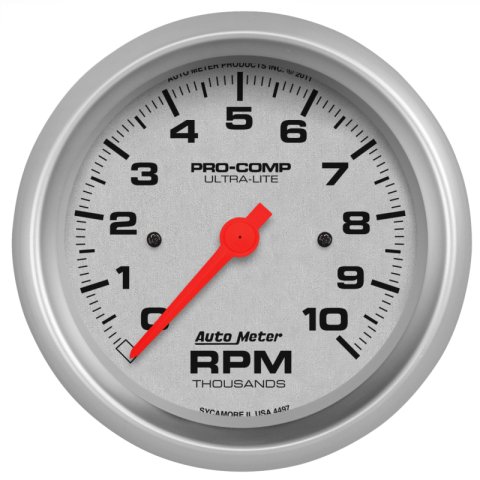 Autometer Ultra-Lite 87.5mm 10K RPM In Dash Tach thumbnail 4
