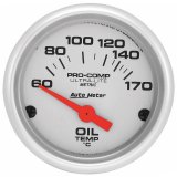 Autometer Ultra-Lite 52mm 60-170 Deg C Electronic Oil Temperature Gauge thumbnail 5