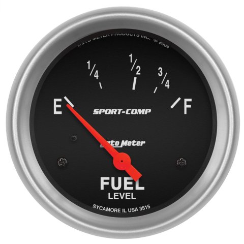 Autometer Sport-Comp 2 5/8in 73ohm-10ohm Fuel Level Gauge thumbnail 1
