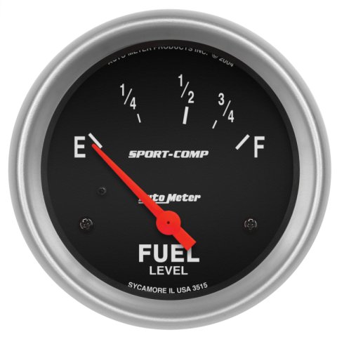Autometer Sport-Comp 2 5/8in 73ohm-10ohm Fuel Level Gauge thumbnail 3